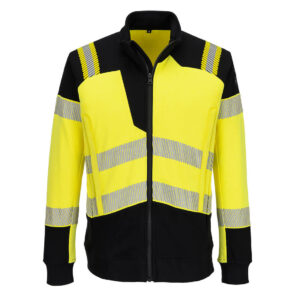 Portwest PW3 Modaflame Hi-Vis lángálló cipzáras pulóver