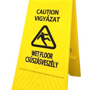 Portwest Csúszásveszély figyelmeztető tábla (magyar/angol)