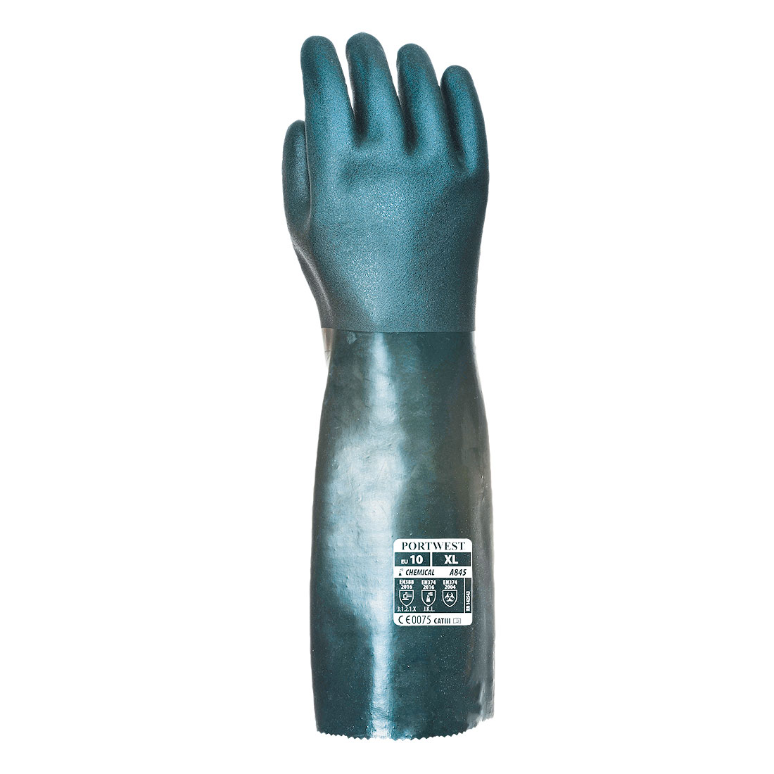 Portwest Duplán mártott PVC védőkesztyű 45cm - Image 2