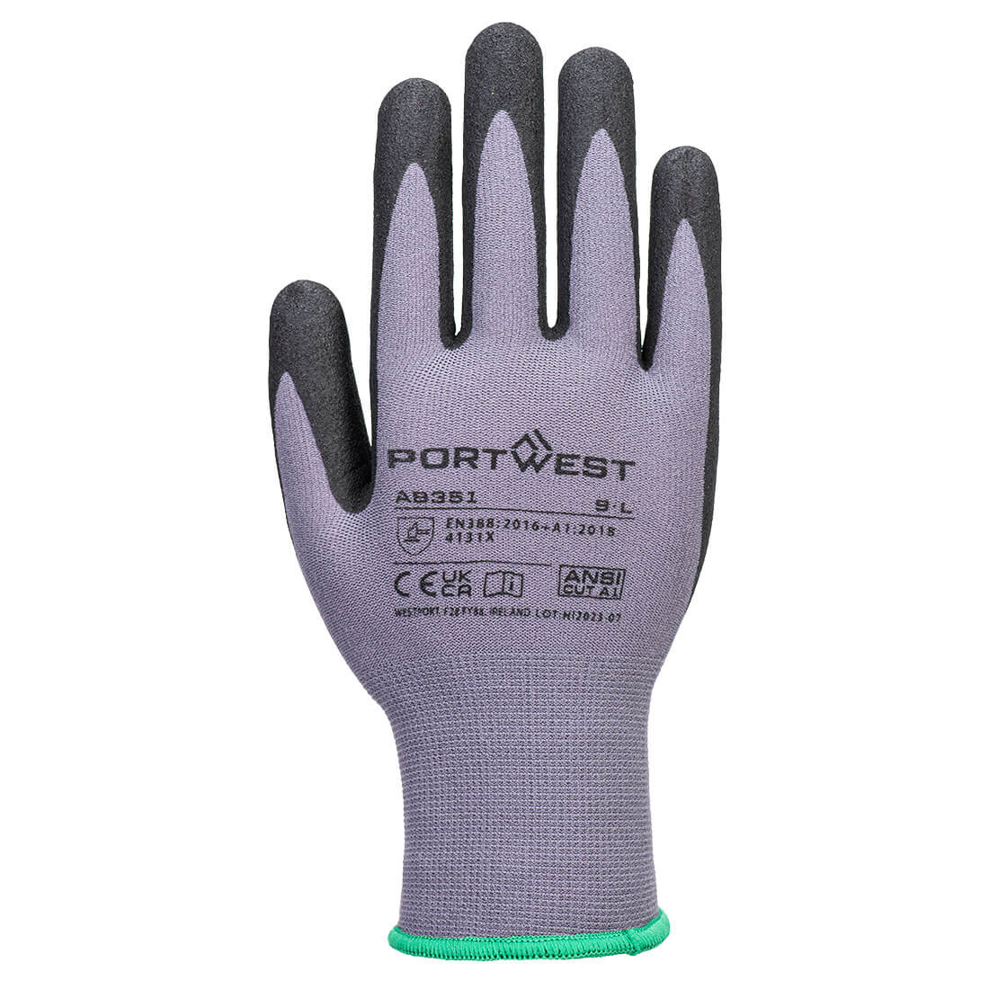 Portwest Grip 15 nitril pöttyös kesztyű (12 pár) - Image 2