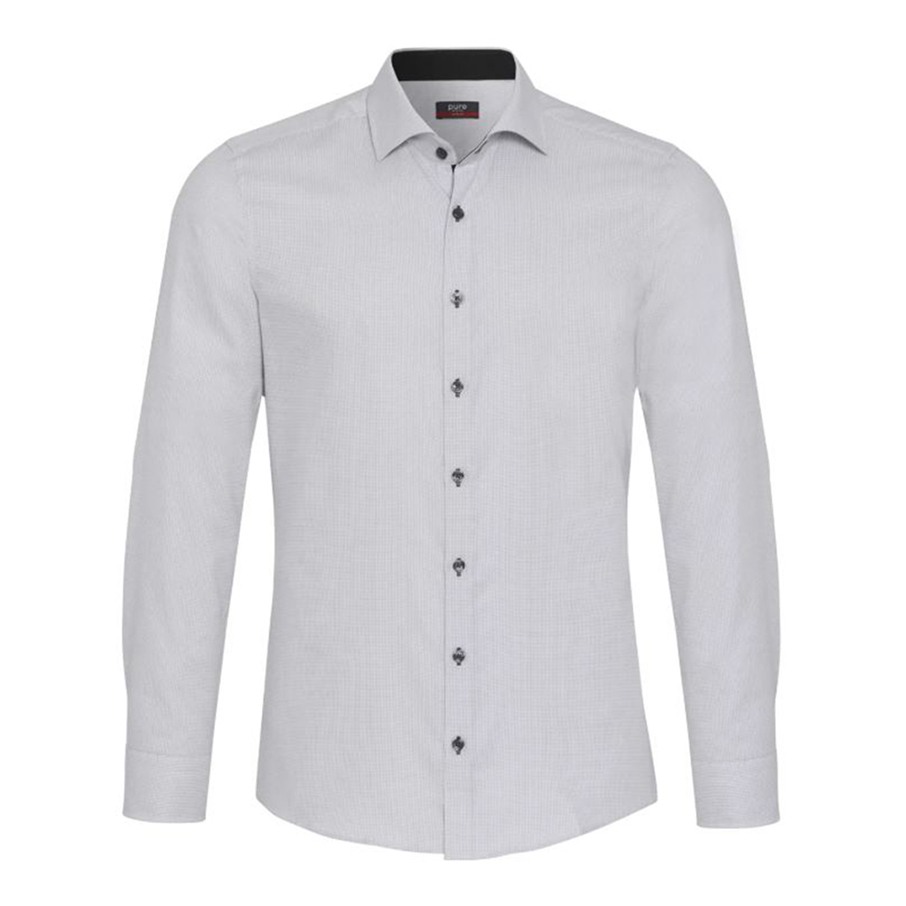 City Hemd Slim Fit – szürke